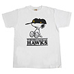 SNOOPY*HAWKS　Tシャツ　ホワイト（福岡ソフトバンク）