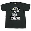 SNOOPY*HAWKS　Tシャツ　ブラック（福岡ソフトバンク）