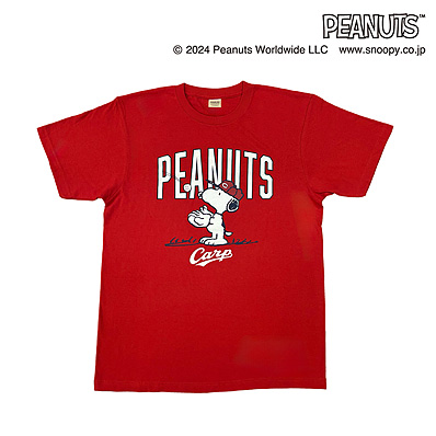 24SNOOPY×CARP Tシャツ（レッド）（広島東洋） - NPBオフィシャル