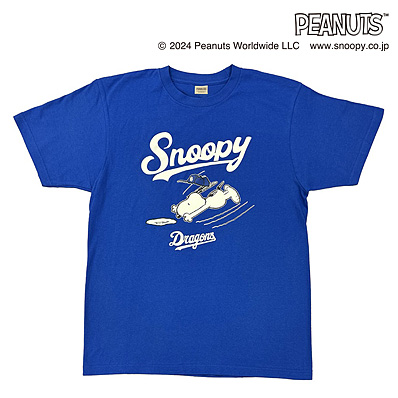 24SNOOPY＊DRAGONS Tシャツ（ブルー）（中日） - NPB ...