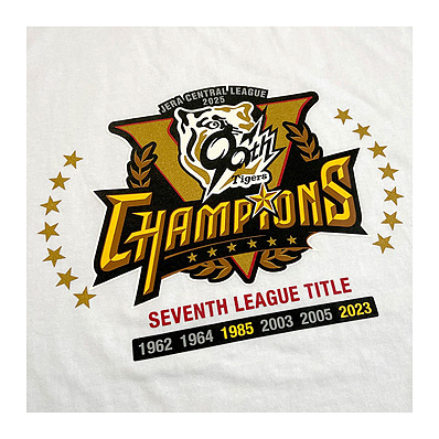2025セ・リーグ優勝記念 Tシャツ（STAR）白（阪神） - NPBオフィシャル