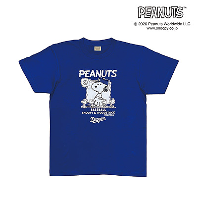 26 SNOOPY DRAGONS Tシャツ（ブルー）（中日） - NPBオフィシャル 