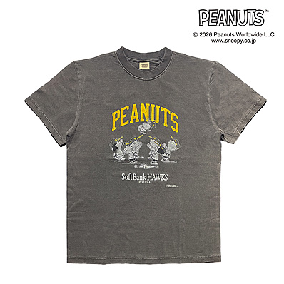26 SNOOPY HAWKS グランジ風Tシャツ（福岡ソフトバンク） - NPB