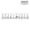 26 SNOOPY MARINES シークレットファスナーチャーム（千葉ロッテ）