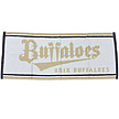 Buffaloesロゴジャガードフェイスタオル ホワイト（オリックス）
