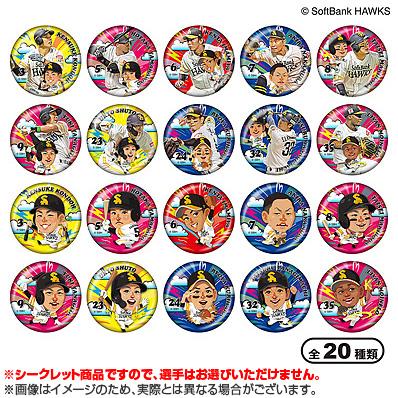 26 HAWKS×TVQコラボ シークレット缶バッジ（福岡ソフトバンク） - NPB