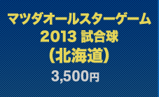 マツダオールスターゲーム2013 試合球（北海道）3,500円