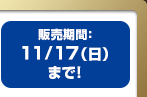 販売期間11/17(日）まで！