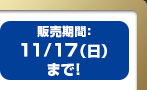 販売期間11/17(日）まで！
