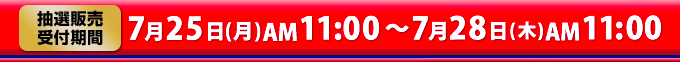 7月25日(月)AM11:00～7月28日(木)AM11:00