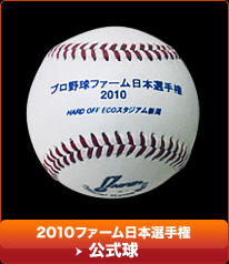 2010ファーム日本選手権　公式球
