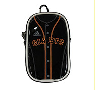 GIANTS　エナメルMiniポーチ　ブラック×オレンジ（読売）
