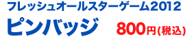 フレッシュオールスターゲーム2012 ピンバッジ