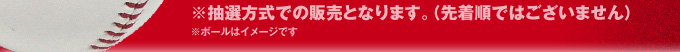 ※抽選方式での販売となります。（先着順ではございません。）※ボールはイメージです。