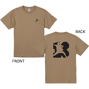 NPBオリジナル 背番号Tシャツ(サンドカーキ)