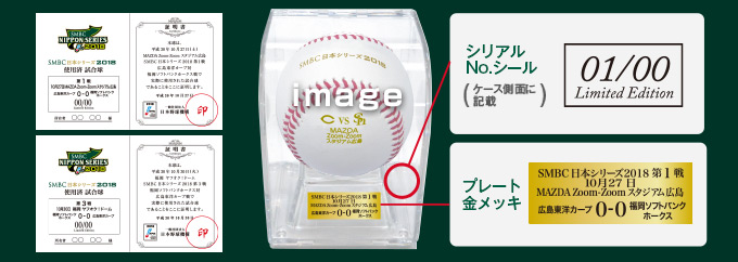 SMBC日本シリーズ2018 使用済み試合球
