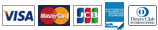 JCB、VISA、Master、Amex、Diners