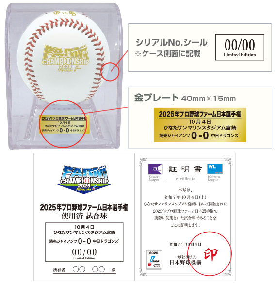 KONAMI ファーム日本選手権ボール NPB承認 NPB Farm Japan Championship – OfficialGameBalls.com The